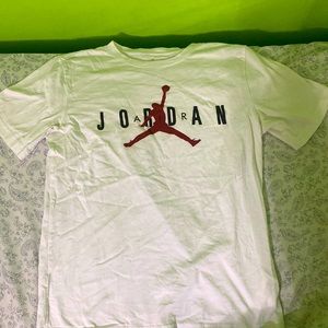 Mens jordan air T-shirt in white